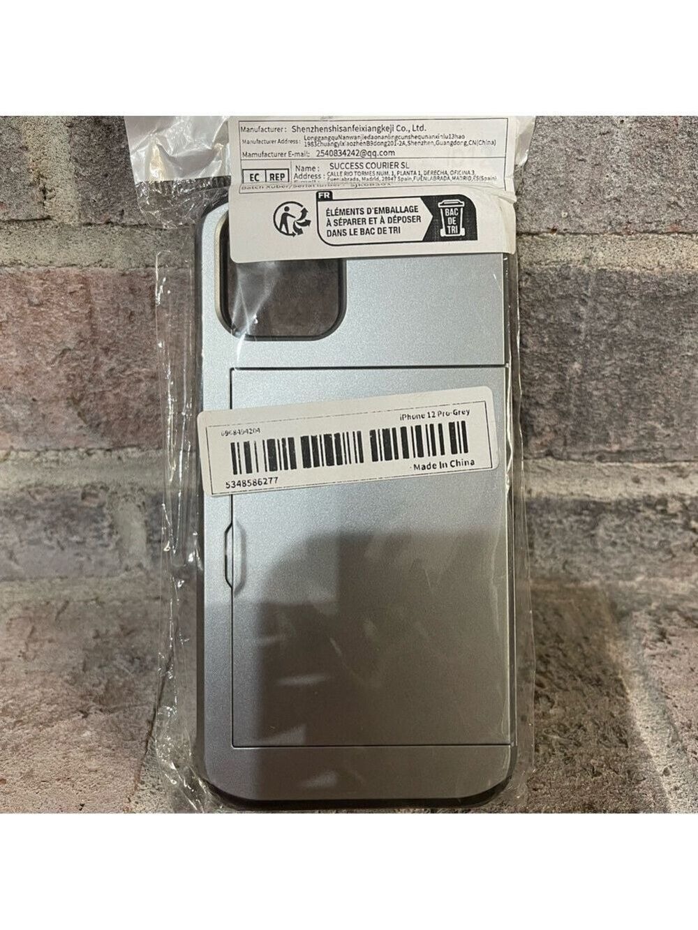 Silver Phone Case for iPhone 12 Pro